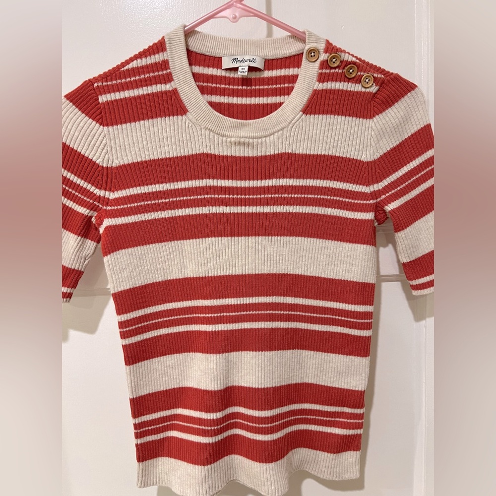 Madewell retro short sleeved knit top size xs